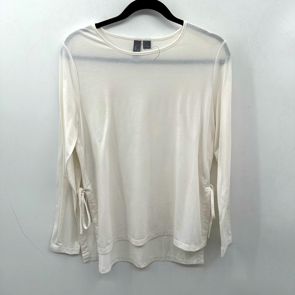 SWEATY BETTY YOGA Side tie stretch comfort long sleeve casual Crew neck top. 8
